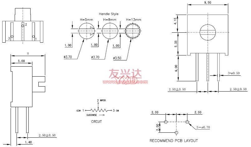 3386電位器_3386X_技術參數